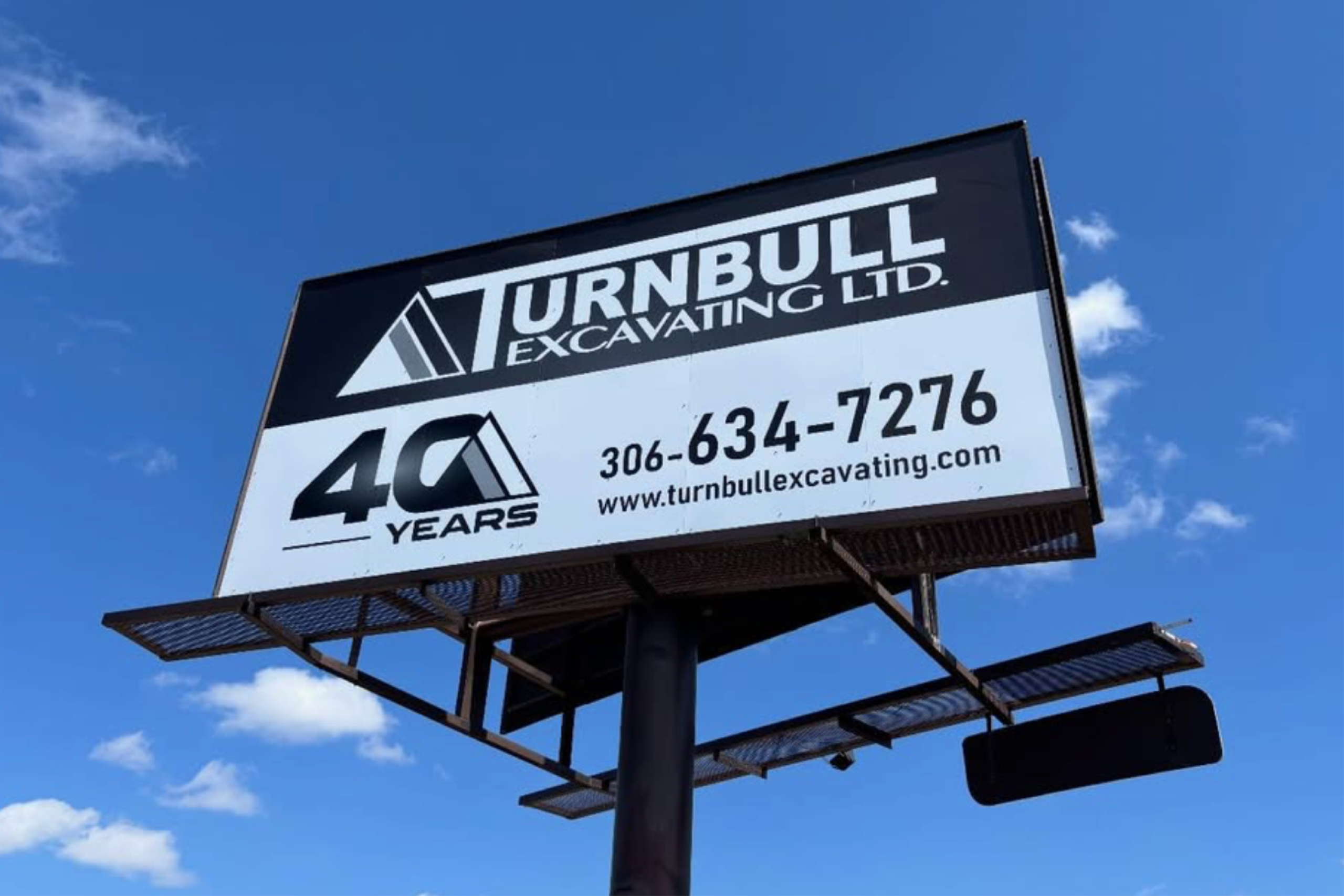 A Graphic Press highway billboard in Saskatchewan