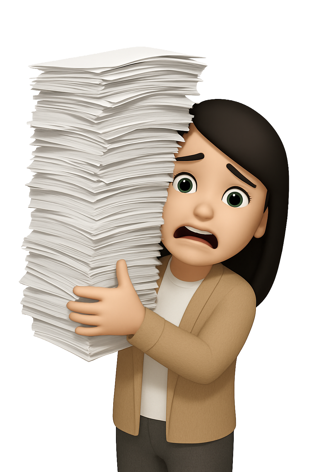 Daralee holding printed paper samples at Graphic Press