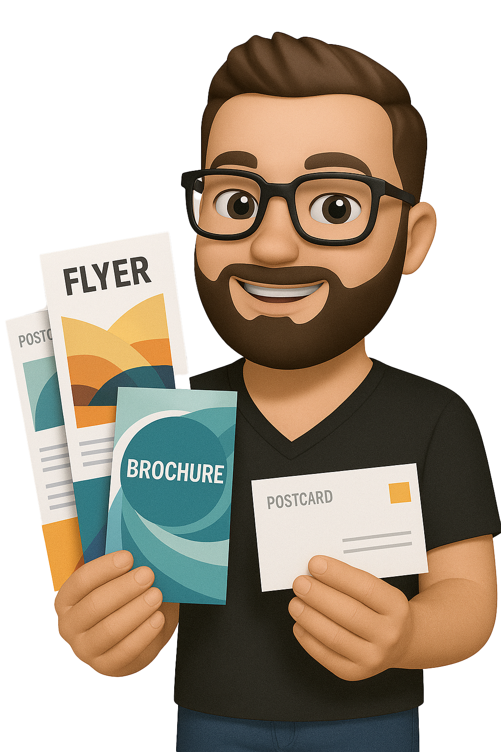 A selection of print products offered by Graphic Press